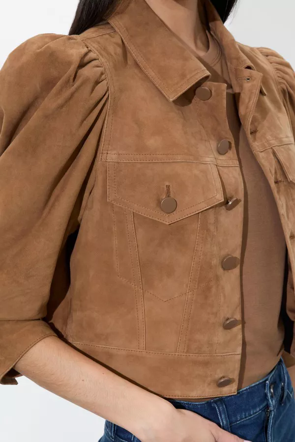 Lana Suede Jacket by alice + olivia at THE MILE