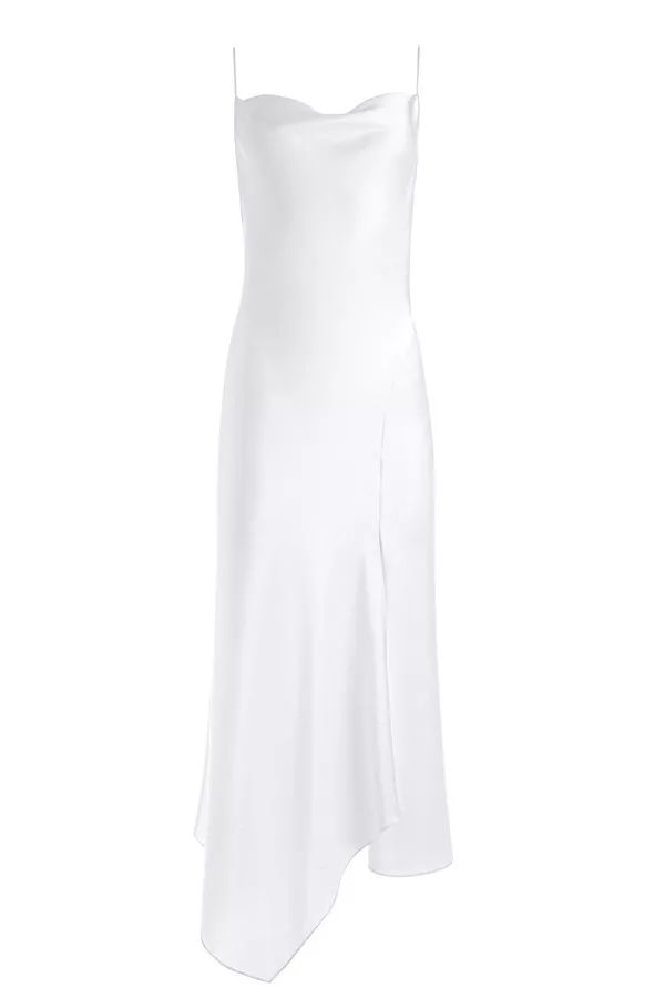 Harmony Drapey Slip Midi Dress by alice + olivia at THE MILE