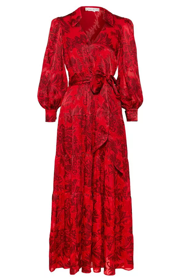 Sitara Collared Maxi Dress by alice + olivia at THE MILE Sitara Collared Maxi Dress by alice + olivia at THE MILE
