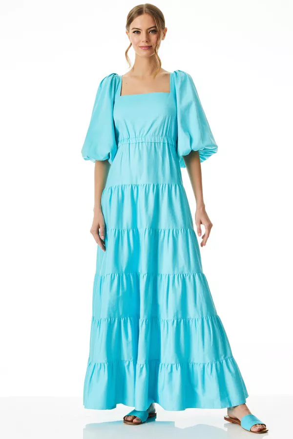Shayla Tiered Maxi Dress by alice + olivia at THE MILE