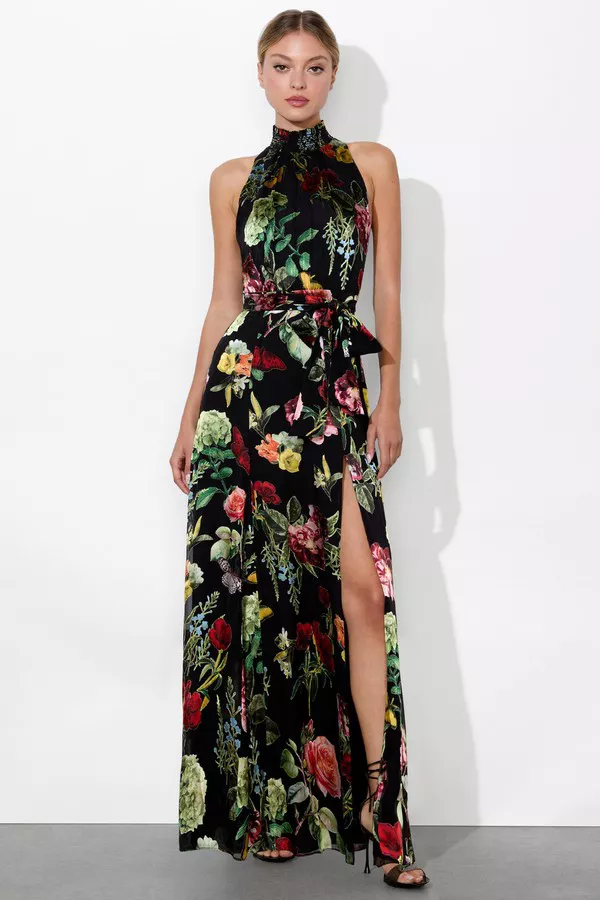 knee length dresses for ladies Dita Mesh Gown