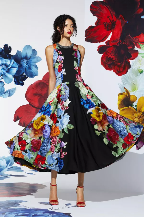 Adley Drop Waist Midi Dress by alice + olivia at THE MILE