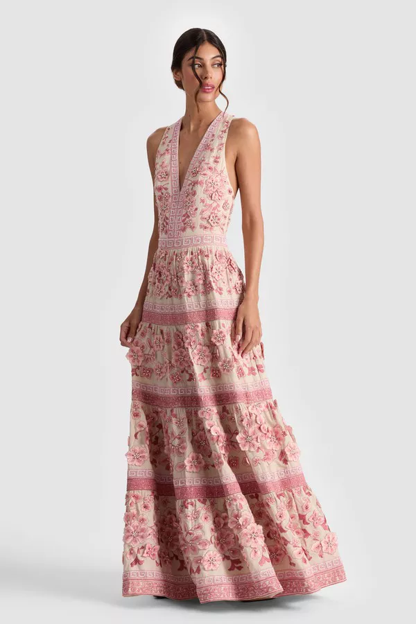 Magdalena Maxi Gown by alice + olivia at THE MILE