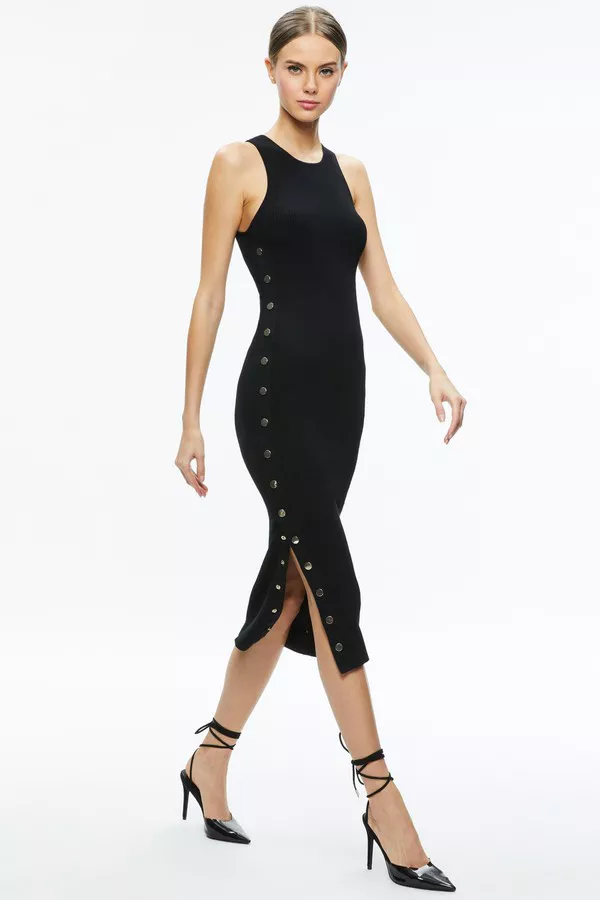 alice and olivia black sequin dress Alice & Olivia