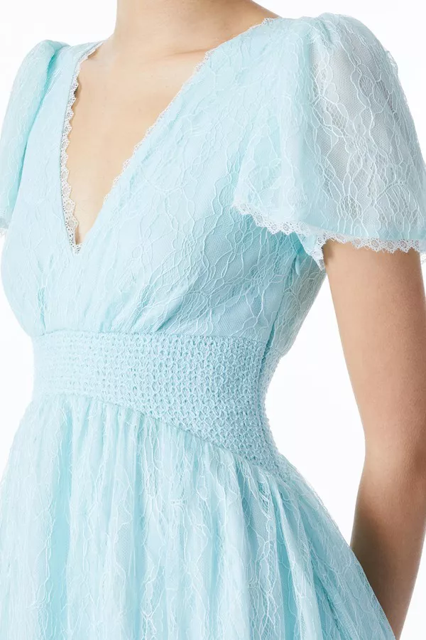 Charlsie Smocked Waist Dress by alice + olivia at THE MILE