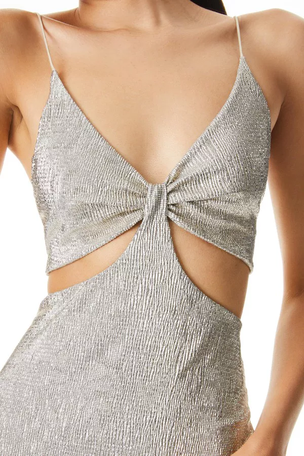 alice and olivia havana cut out maxi dress Alice And Olivia Havana Cut-out Maxi Dress In Nocolor