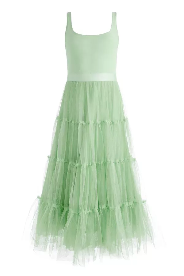 long off shoulder dress 242GL3209 Rose Gold Off-Shoulder Tulle Long Slim Dress