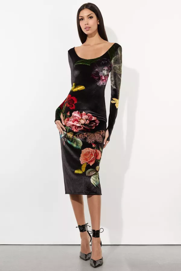 alice olivia midi dress This time of year is full of celebrations, and @ALICE + is officially my go-to for feeling like the best-dressed person in every room.  The Diana structured gives me shape, tone, Fayeth Cut Out Asymmetrical Hem