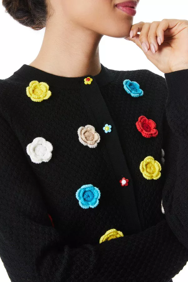 トップス Alice+Olivia Selma crochet knit cardigan Alice + Olivia | Sweaters | Nwt Alice Olivia Selma Pointelle