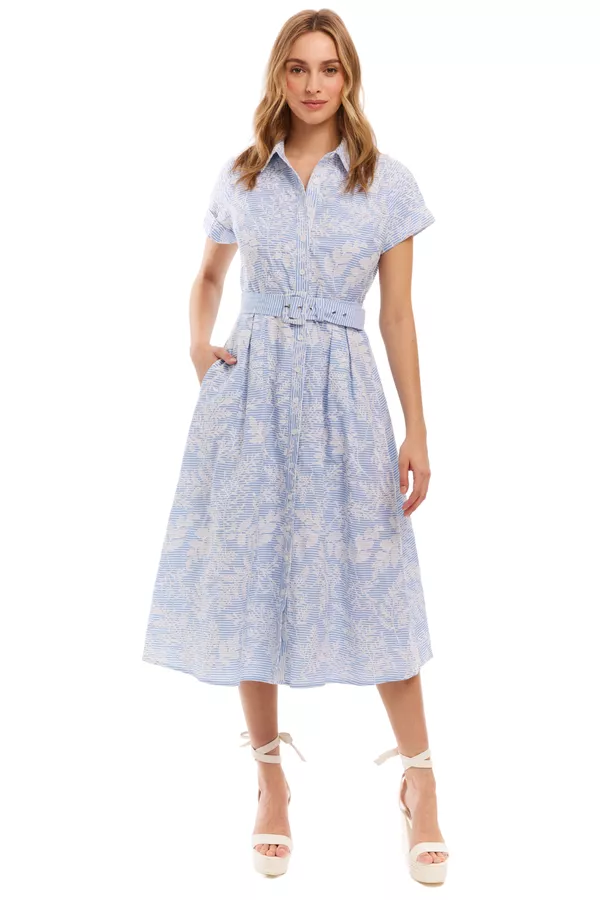 knee length dresses for ladies Ayden Midi Dress - White