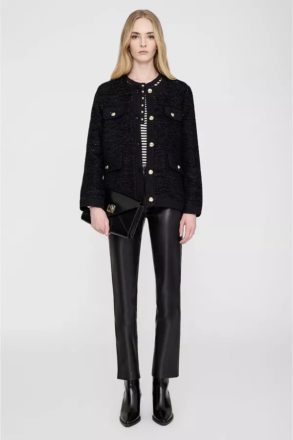 Elly Clutch - High-Shine Black by ANINE BING at THE MILE