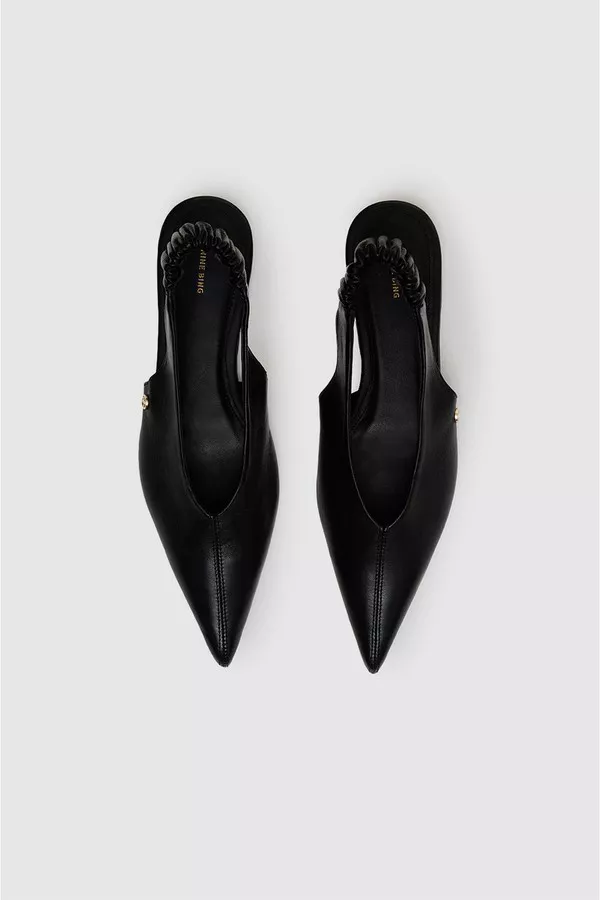 Hilda Slingback Flats - Black by ANINE BING at THE MILE
