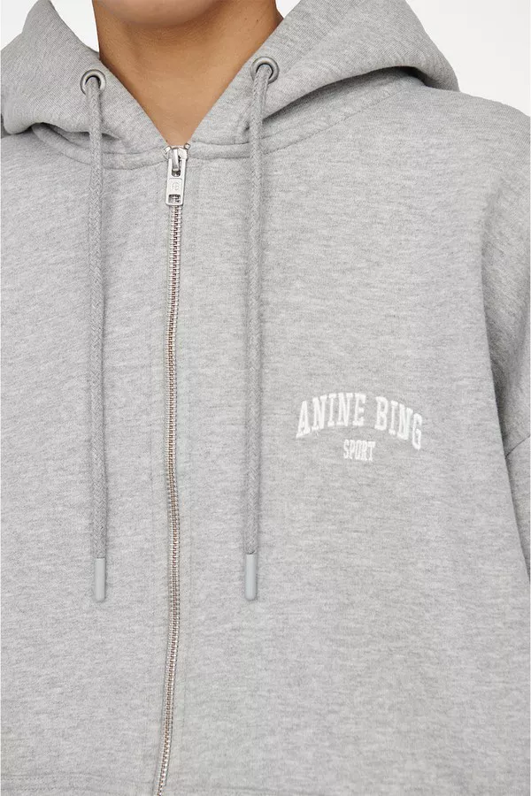 Zane Hoodie - Heather Grey by ANINE BING at THE MILE