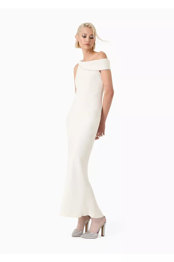 white midi ruffle dress Off-White Embroidered Ruffle Midi Dress  FARM Rio