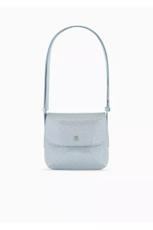 ハンドバッグ GIORGIO ARMANI SATIN HANDBAG WITH RHINESTONES La Prima Satin And Rhinestone Bag by Giorgio Armani at THE MILE