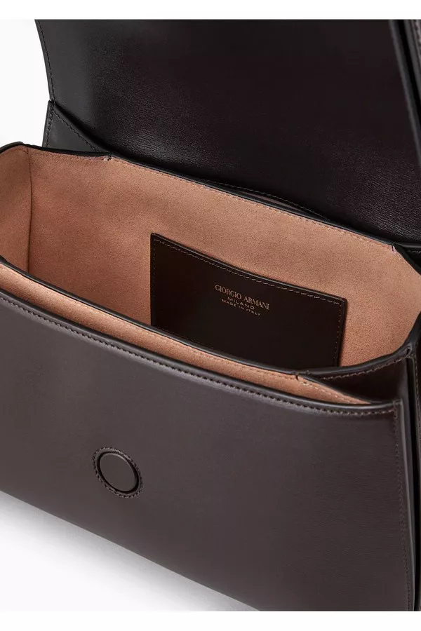 Large Palmellato Leather La Prima Bag by Giorgio Armani at THE MILE