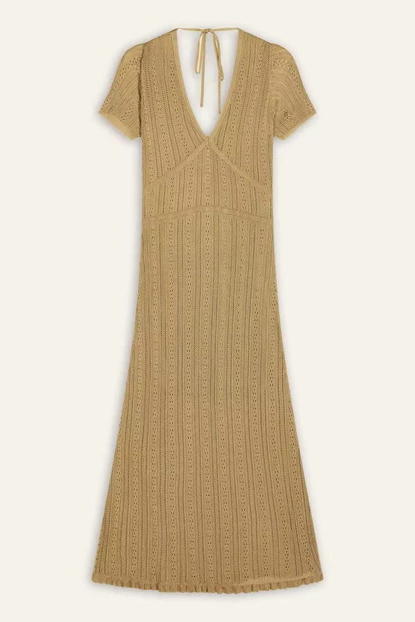 Crystiana Pointelle Knit Midi Dress by ba&sh at THE MILE