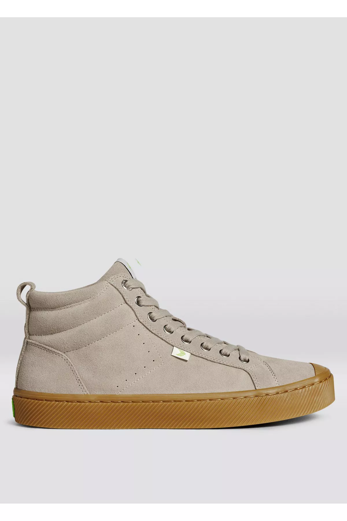 アムナ Oca High Gum Cloud Grey Suede Sneaker Women by Cariuma at