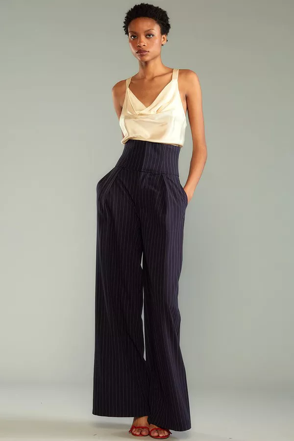 cynthia rowley silk dress pants pinstripe Cynthia Rowley Pinstripe Cargo Women Pants