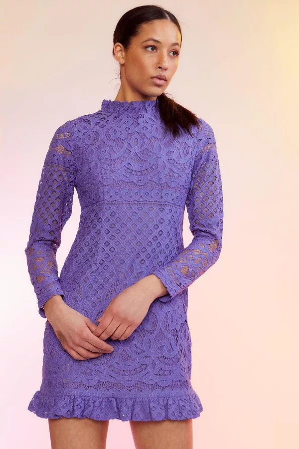 cynthia rowley purple dress Cynthia Rowley Halle Cold; Shoulder Dress