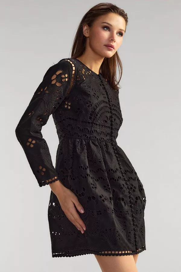 Eva Embroidered Mini Dress by Cynthia Rowley at THE MILE