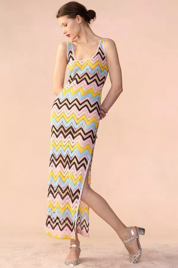Zigzag Knit Dress by Cynthia Rowley at THE MILE Zigzag Knit Dress by Cynthia Rowley at THE MILE