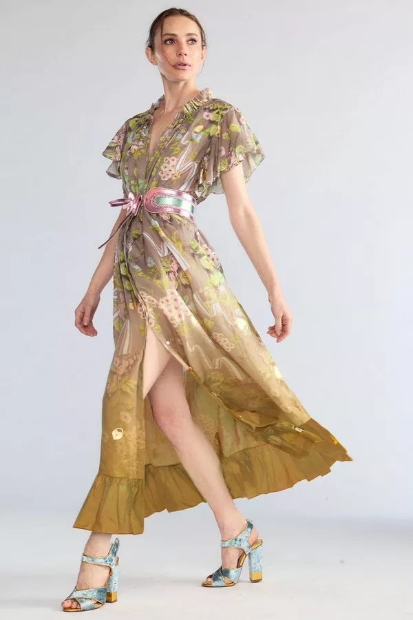 ◆送料・関税無料◆CYNTHIA ROWLEY レーストリムカフタンワンピ Dawn Dress by Cynthia Rowley at THE MILE