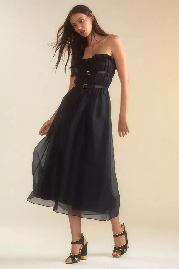 black buckle dress MAISON ESSENTIELE