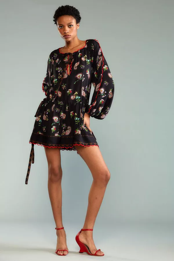 knee length dresses for ladies Cynthia Dress Blue