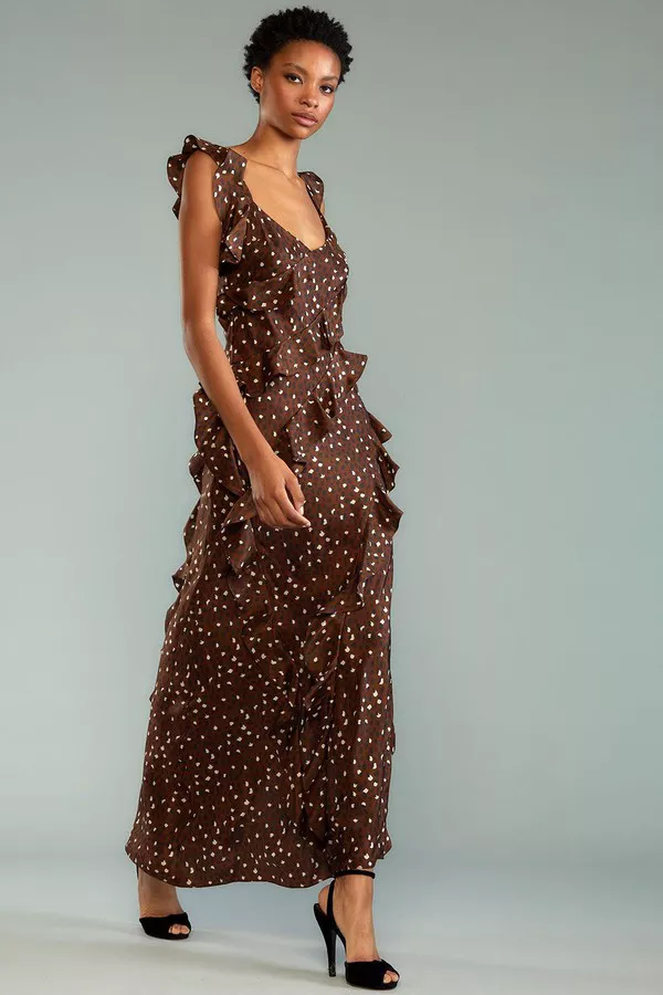 cynthia rowley tiered maxi dress Cynthia Rowley | Autumn Maxi Dress | S