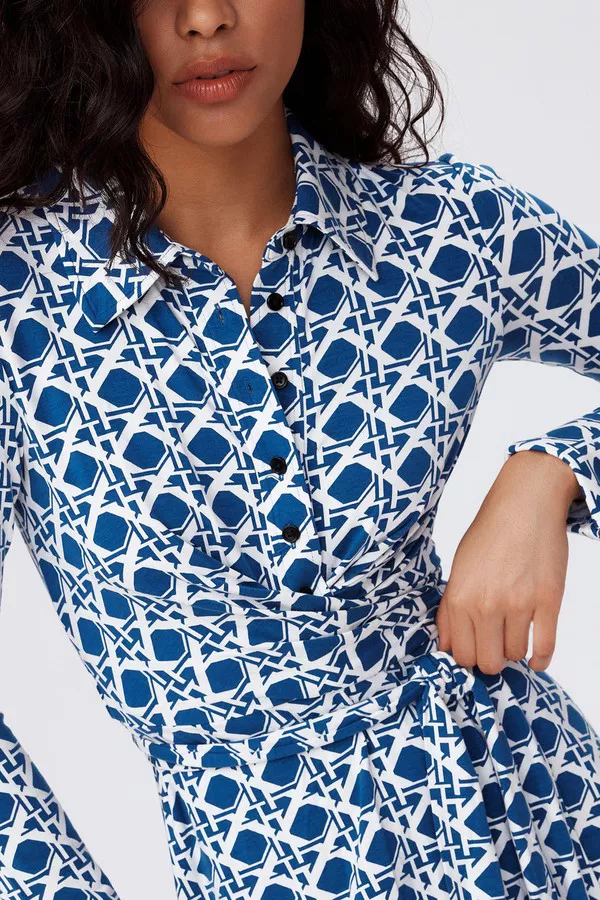 【DIANE von FURSTENBERG】リブ編みニット ミディワンピ Diane von Furstenberg Edeline Ribbed Knit Wrap Dress