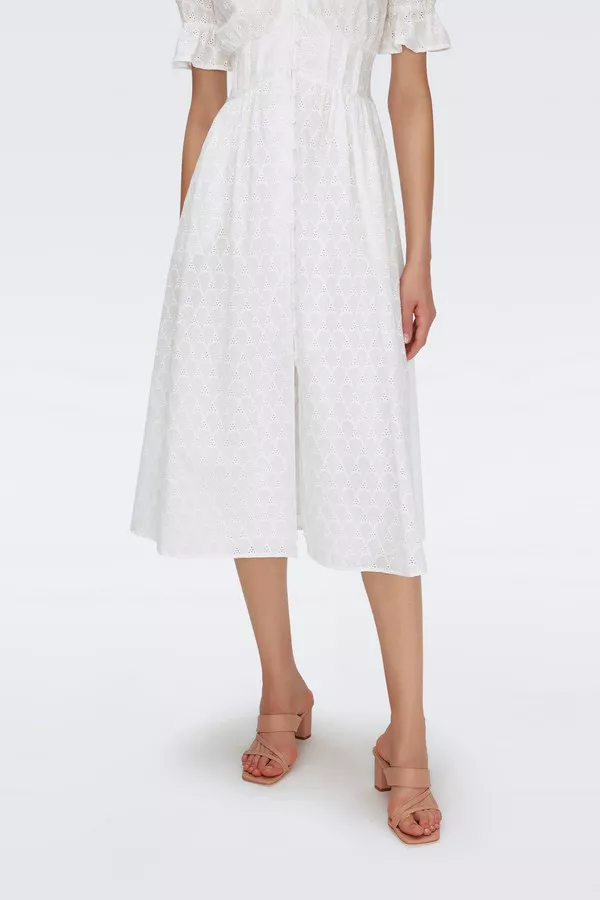 DIANE von FURSTENBERG☆エリカプリント コットン ミディ ドレス DIANE VON FURSTENBERG Erica Printed Cotton Midi Dress in