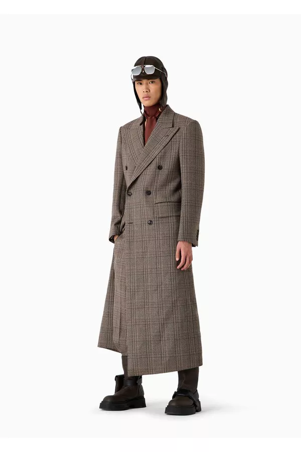 ジャケット・アウター emporio armani wool heavy gabardine coat emporio armani wool heavy gabardine coat