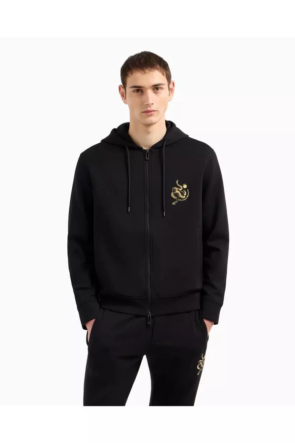 Asv Double-Jersey Hooded Zip Sweatshirt With Lunar New Year
