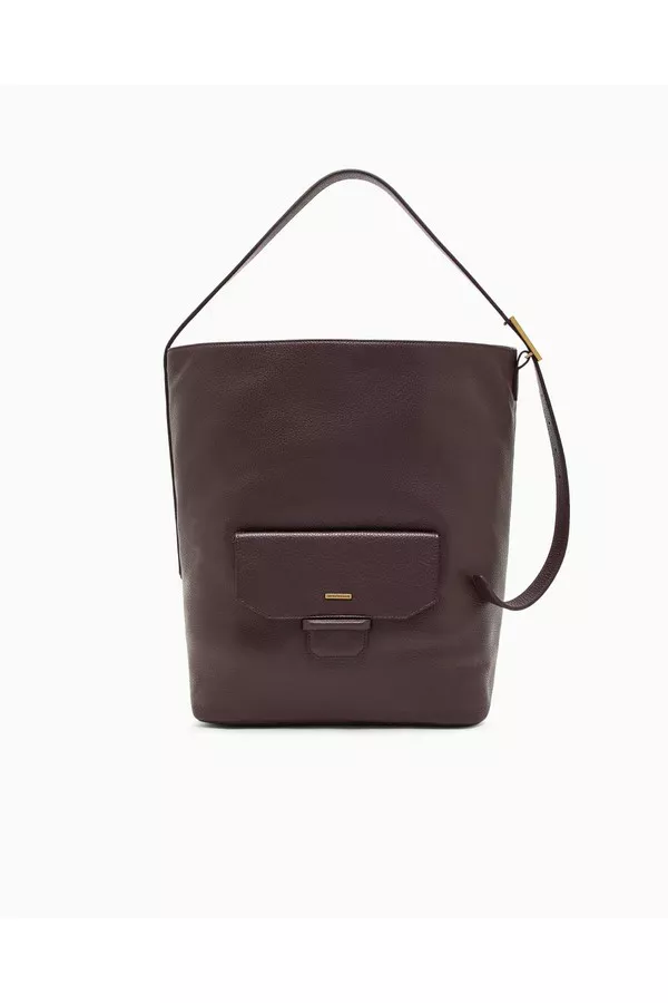 Leather Shoulder Bag by Emporio Armani Men at THE MILE