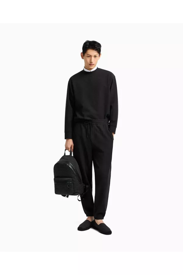 Asv Lyocell Blend Jersey Sweatshirt With All-Over Lettering