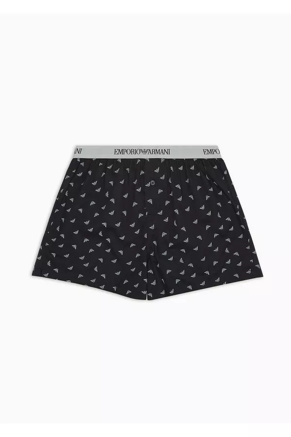 Loungewear Boxers With Jacquard Pattern by Emporio Armani Men