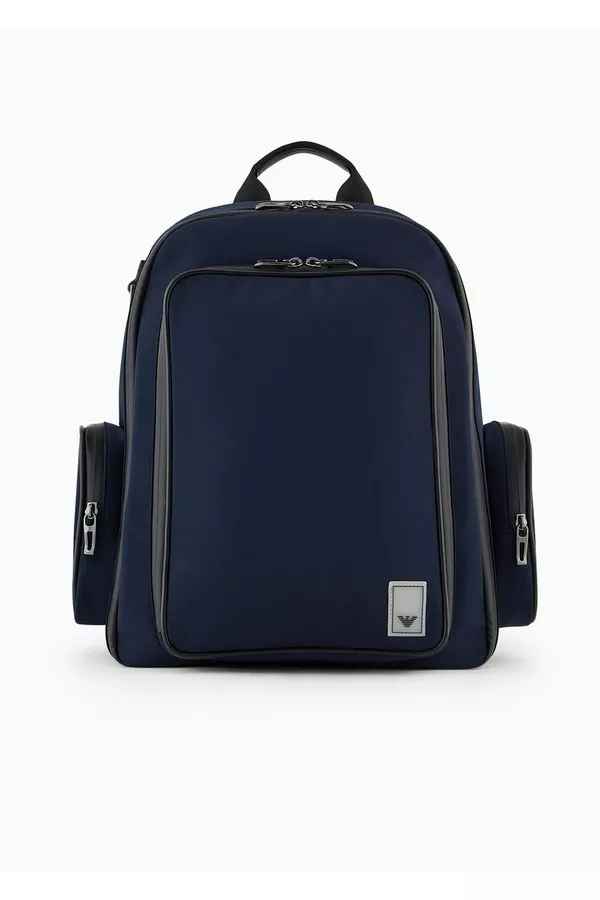 Travel Essentials Nylon Backpack by Emporio Armani Men at THE MILE Travel Essentials Nylon Backpack by Emporio Armani Men at THE MILE