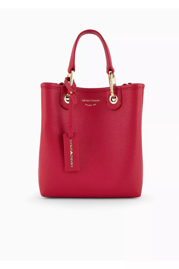 milano armani all over print bag Deer-Print Myea Vertical Shopper Bag by Emporio Armani at THE MILE