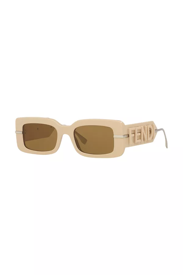 FENDI レクタンクルフレムサンクラス FE40133I 57E Fendi Fendigraphy FE40133I 57E Sunglasses - US