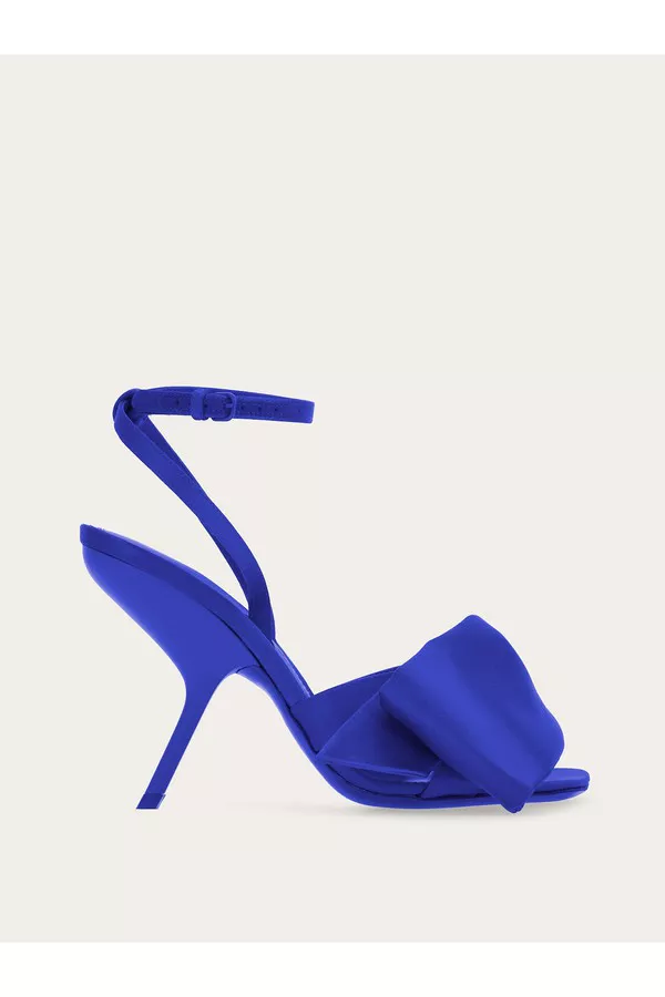 サンダル・ミュール FERRAGAMO SANDAL WITH ASYMMETRICAL BOW Sandal With Asymmetric Bow by FERRAGAMO at THE MILE