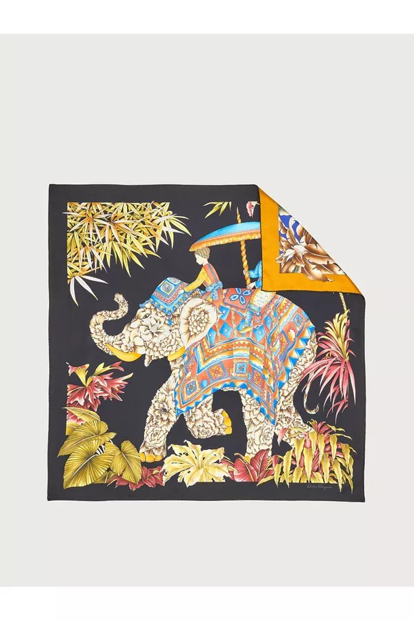 【送料&関税込】Ferragamo India Print Silk Scarf India print silk scarf - Women | Ferragamo