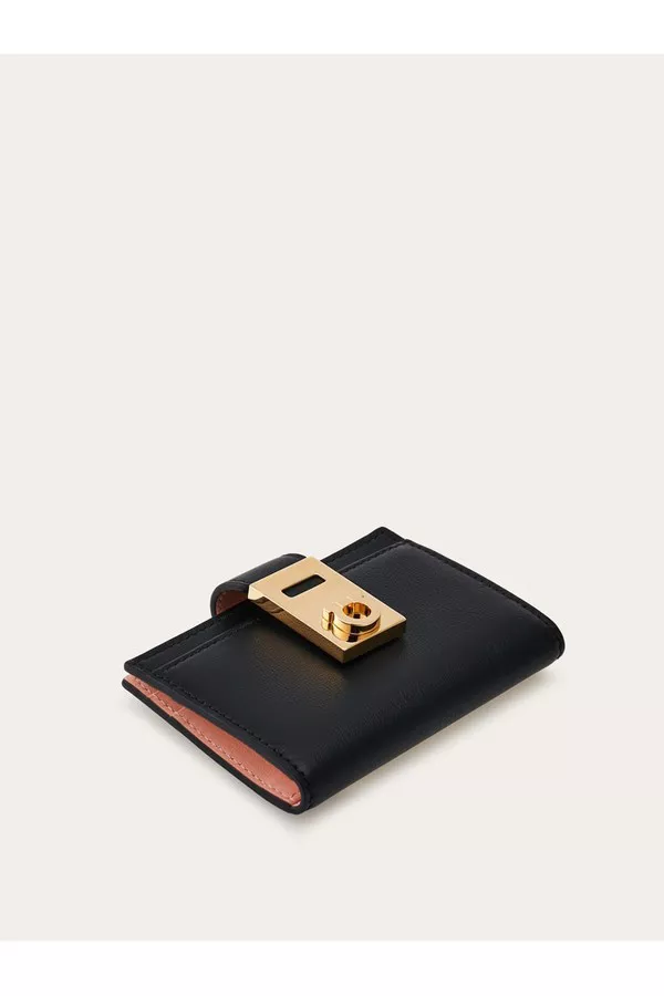 Hug Two-Tone Credit Card Holder by FERRAGAMO at THE MILE