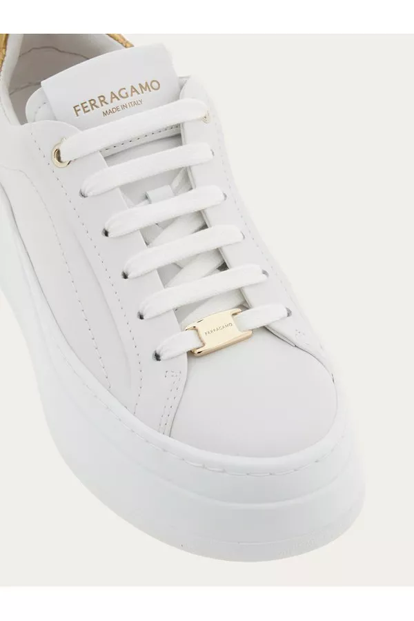 Wedge Sneaker by FERRAGAMO at THE MILE Wedge Sneaker by FERRAGAMO at THE MILE