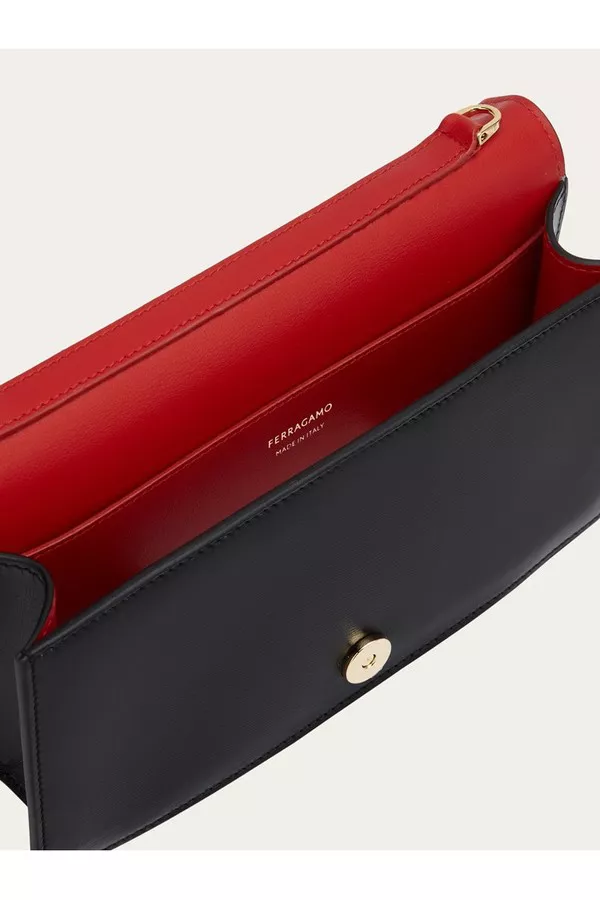 【FERRAGAMO】DOUBLE GANCINI MINI BAG Double Gancini Mini Shoulder Bag by FERRAGAMO at THE MILE