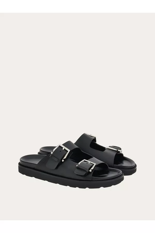 Double Strap Sandal by FERRAGAMO at THE MILE