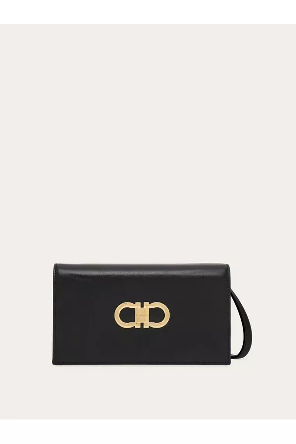 Double Gancini Mini Shoulder Bag by FERRAGAMO at THE MILE