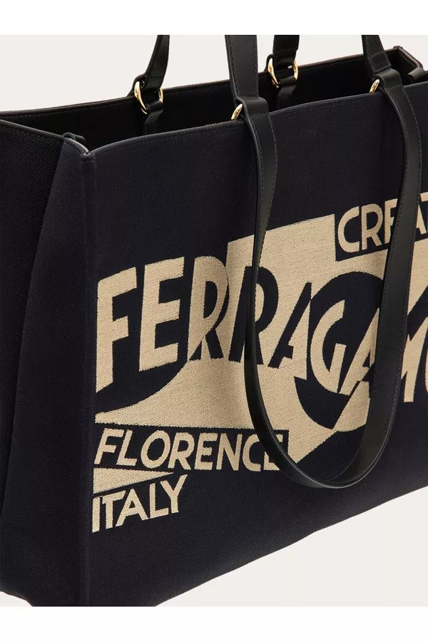Tote Bag With Logo (Xl) by FERRAGAMO at THE MILE