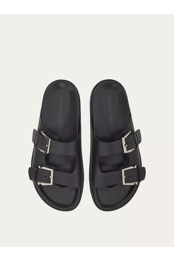 Double Strap Sandal by FERRAGAMO at THE MILE