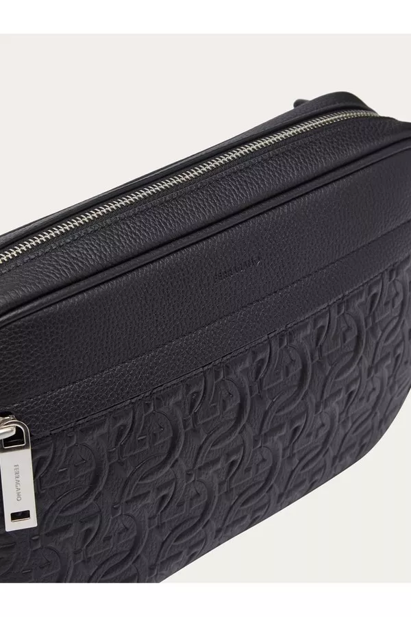Embossed Gancini Belt Bag by FERRAGAMO at THE MILE